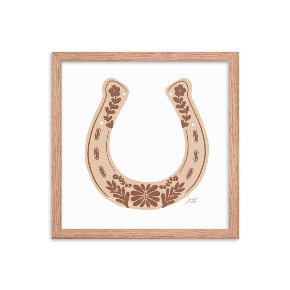 Brown Horseshoe - Framed Matte Print