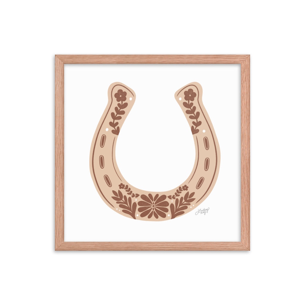 Brown Horseshoe - Framed Matte Print