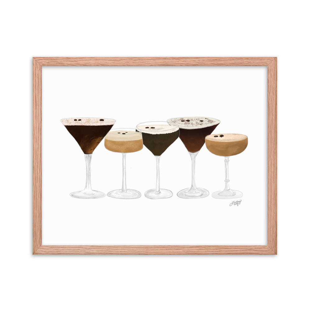 Espresso Martinis - Framed Matte Print