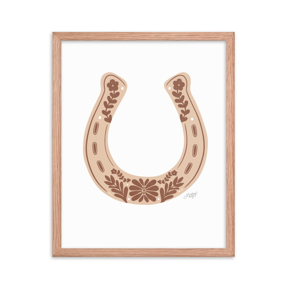 Brown Horseshoe - Framed Matte Print