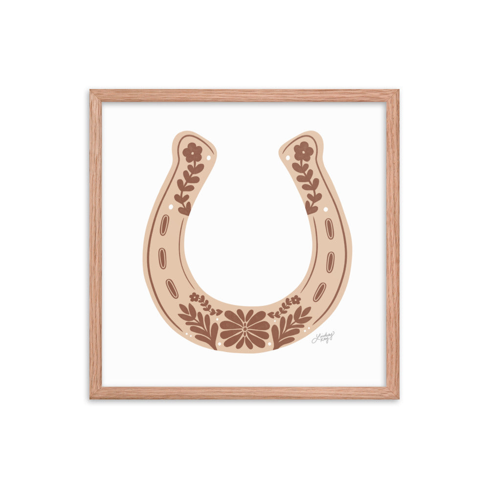 Brown Horseshoe - Framed Matte Print