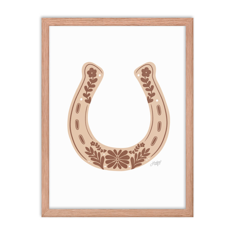 Brown Horseshoe - Framed Matte Print