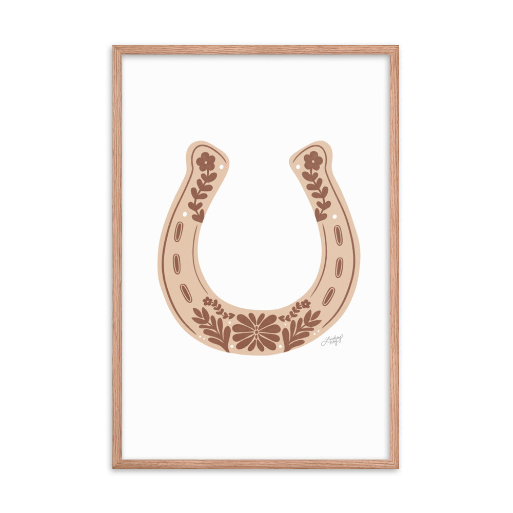 Brown Horseshoe - Framed Matte Print