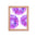 Illustration de boules disco violettes - Impression mate encadrée