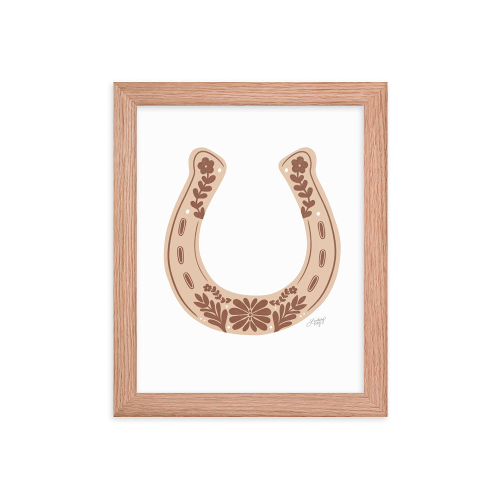 Brown Horseshoe - Framed Matte Print
