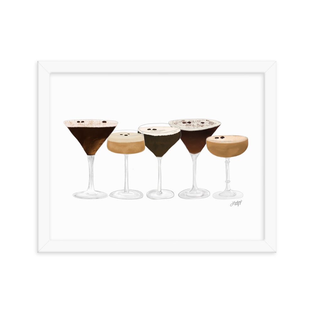 Espresso Martinis - Framed Matte Print