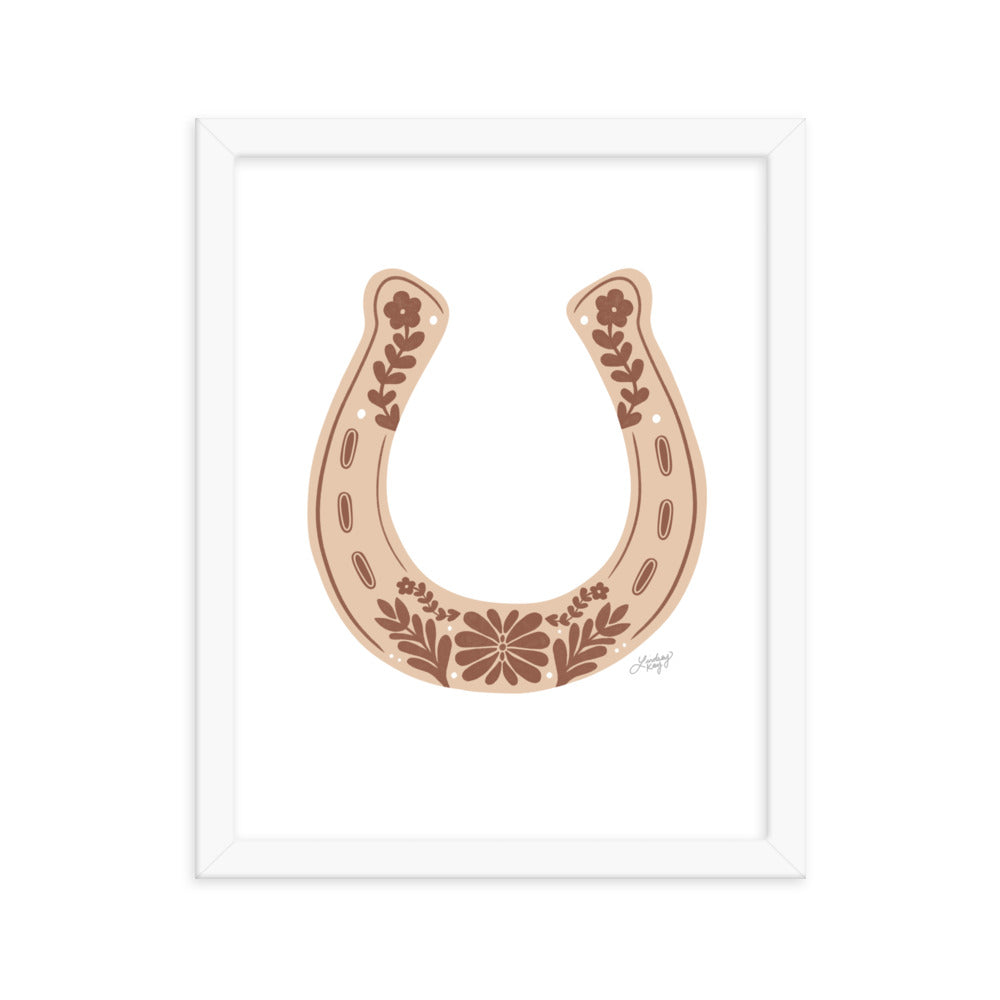 Brown Horseshoe - Framed Matte Print