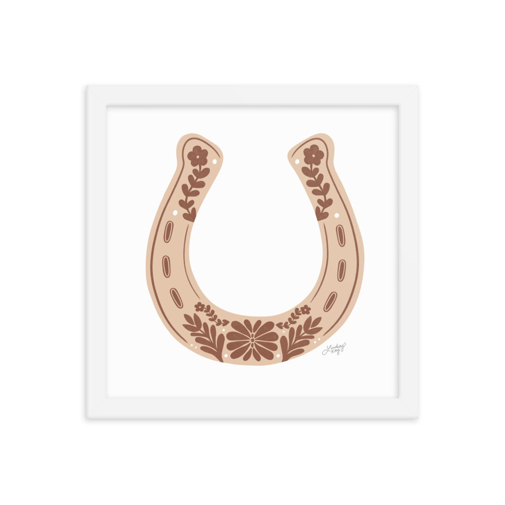 Brown Horseshoe - Framed Matte Print