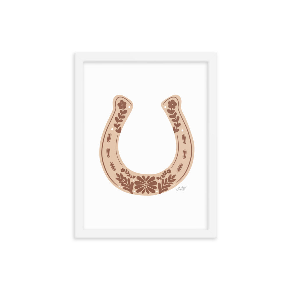 Brown Horseshoe - Framed Matte Print
