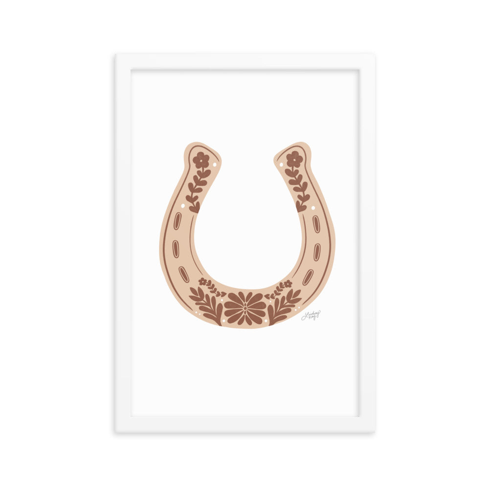 Brown Horseshoe - Framed Matte Print