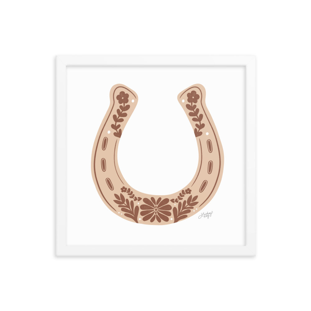 Brown Horseshoe - Framed Matte Print
