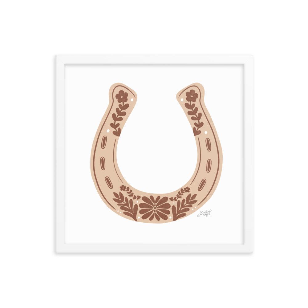 Brown Horseshoe - Framed Matte Print