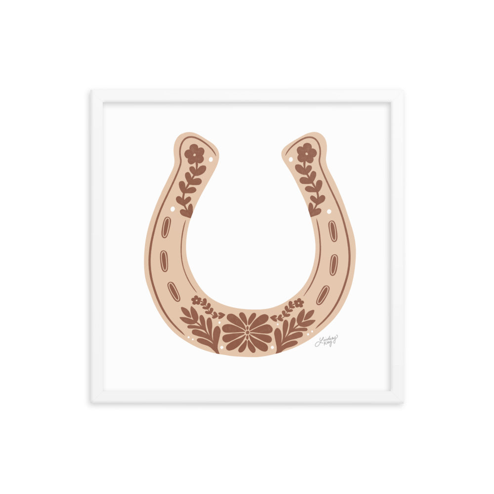 Brown Horseshoe - Framed Matte Print