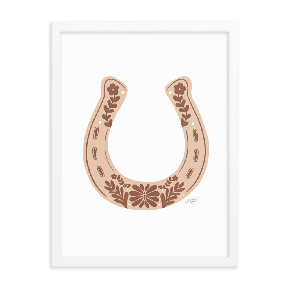 Brown Horseshoe - Framed Matte Print