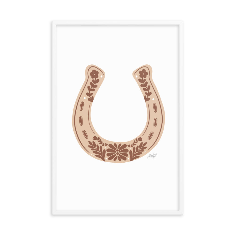 Brown Horseshoe - Framed Matte Print