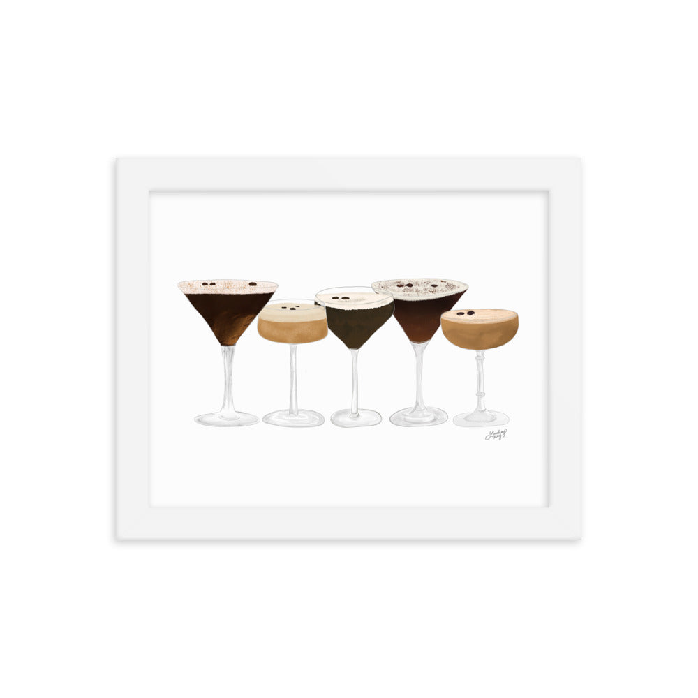 Espresso Martinis - Framed Matte Print