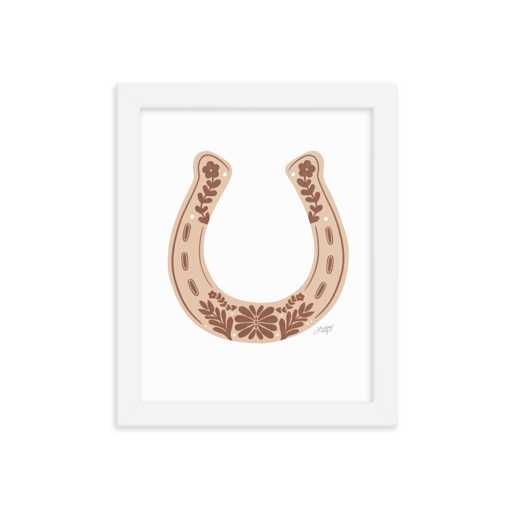 Brown Horseshoe - Framed Matte Print
