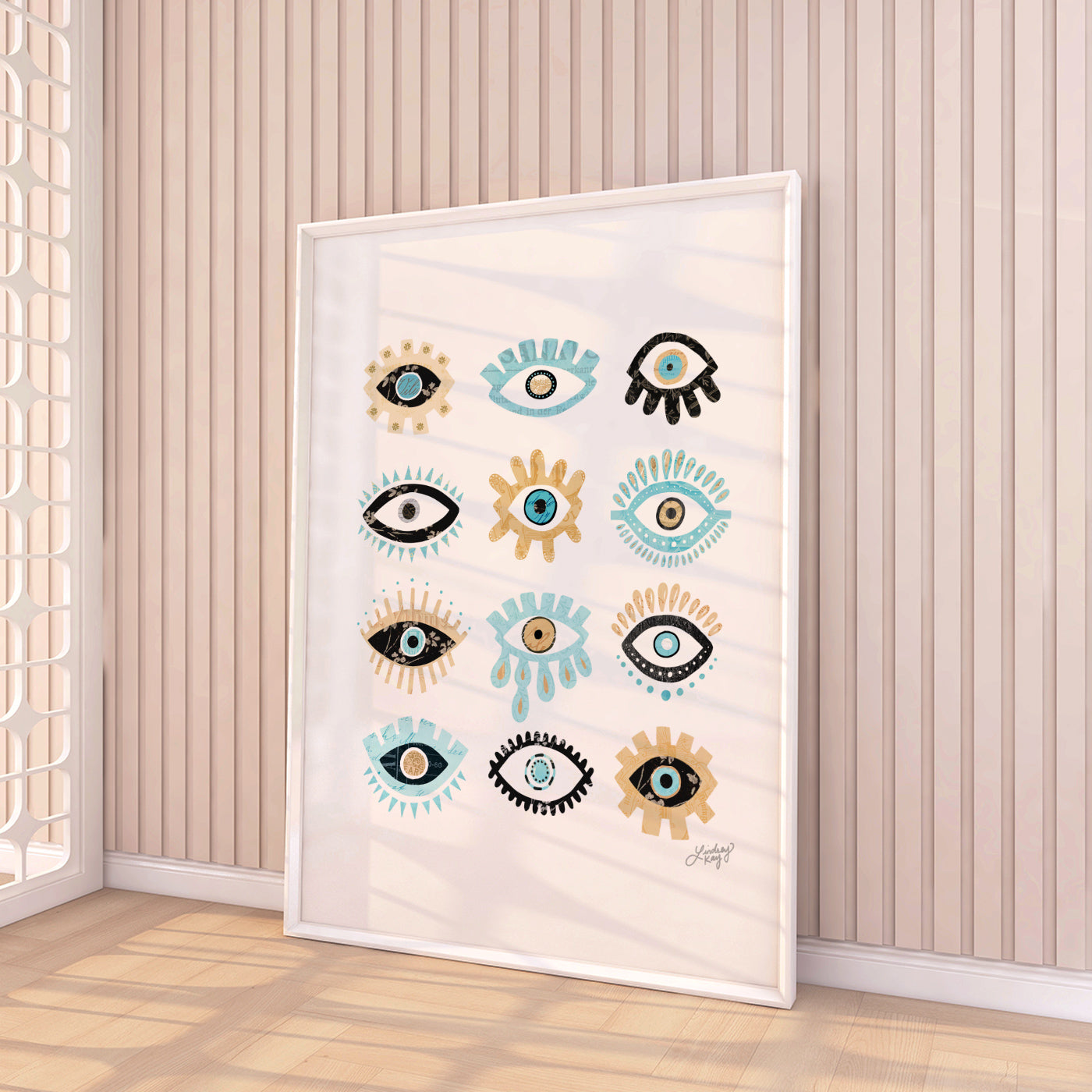 Evil Eyes Illustration - Art Print