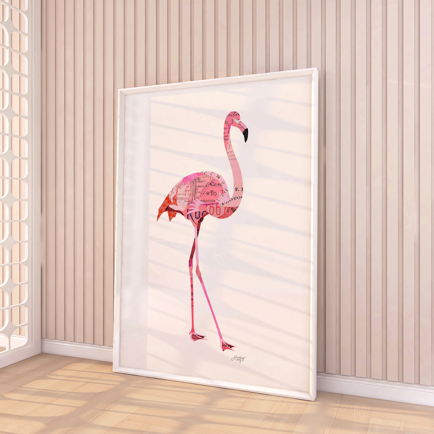 Flamingo Collage - Art Print - Lindsey Kay Collective