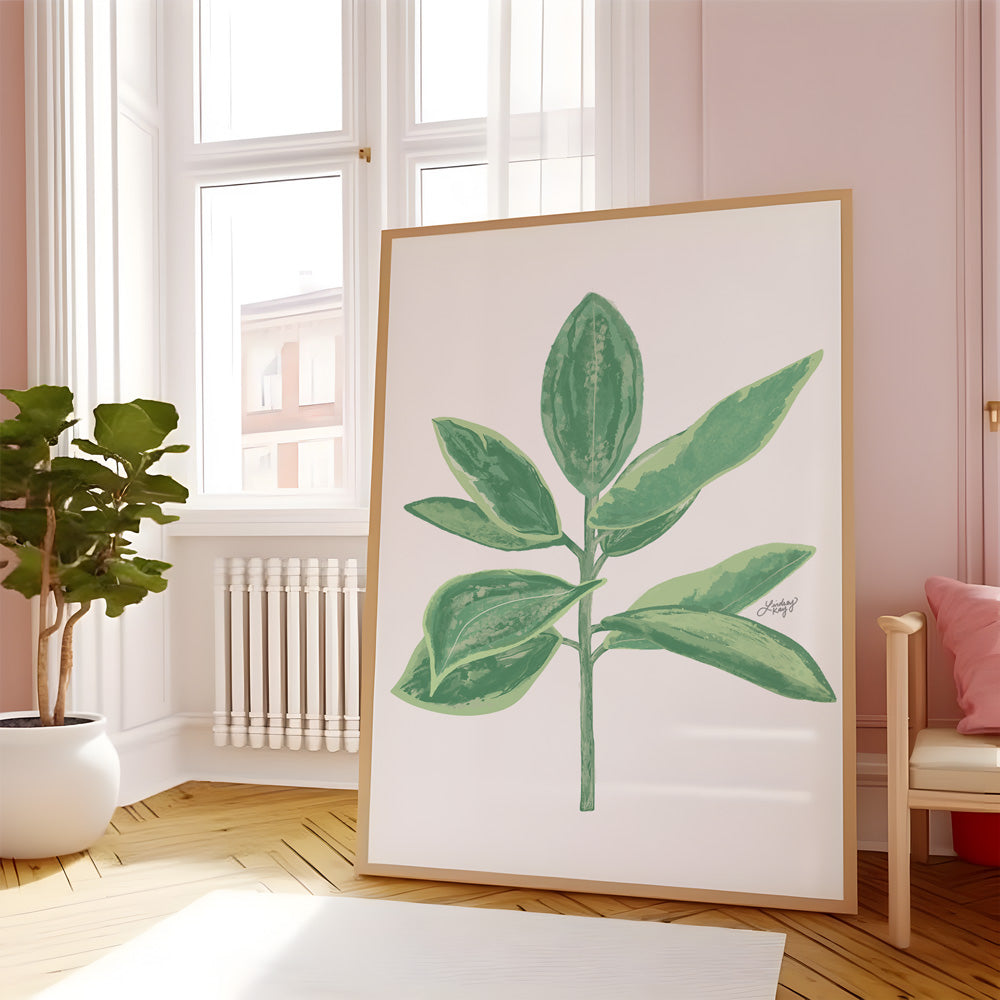 Leafy Plant Illustration - Art Print - Lindsey Kay Collective