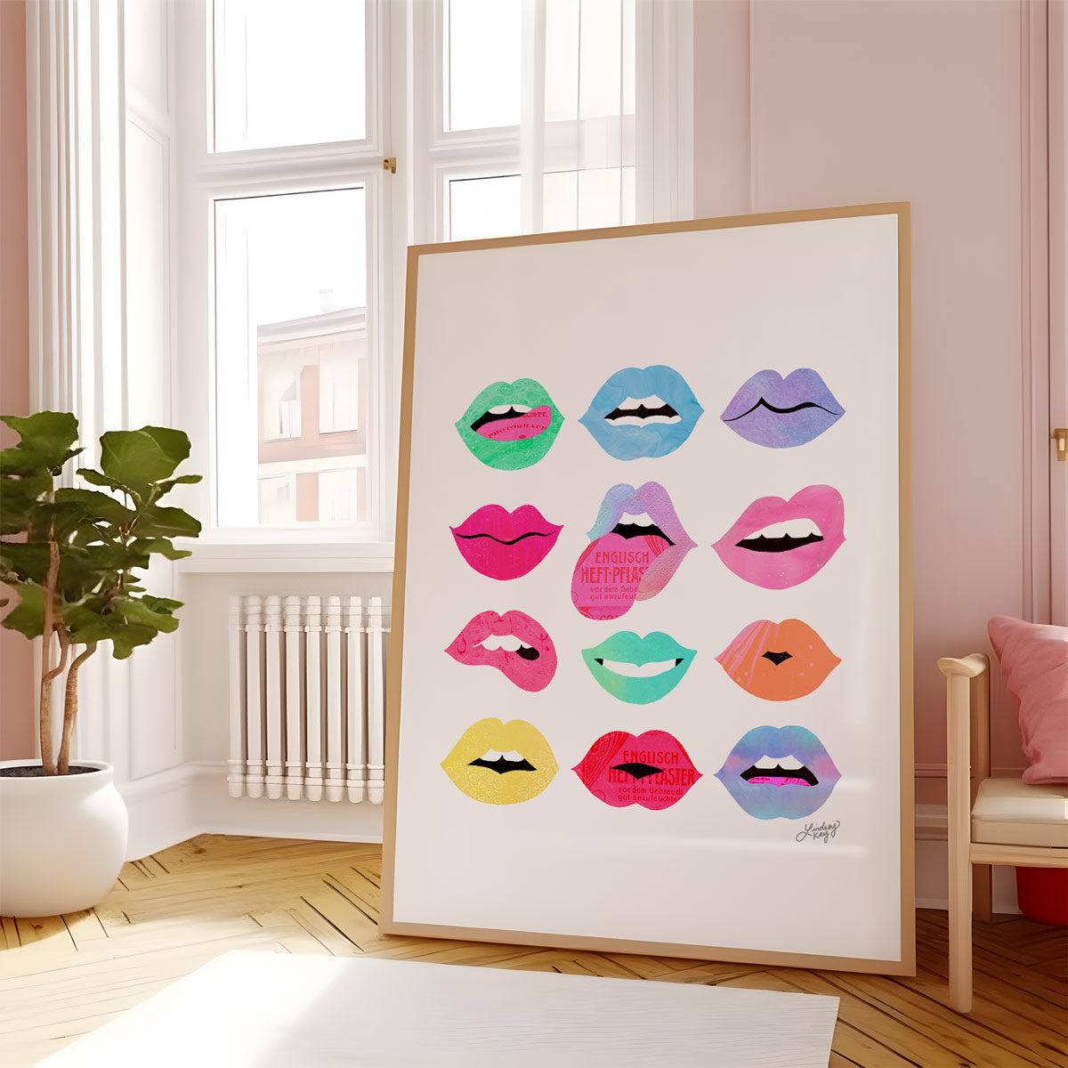 Lips of Love Illustration - Art Print