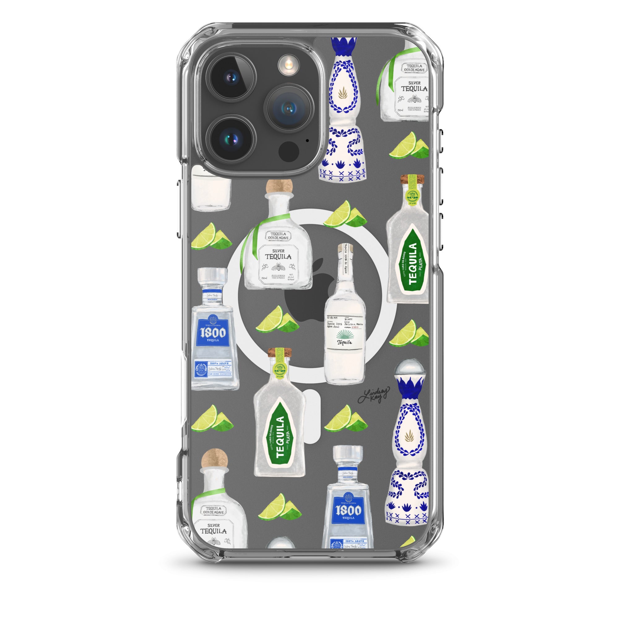 Tequila iPhone Magsafe Case clear phone case durable mobile accessories hand-drawn pattern lindsey kay collective trendy cute gift