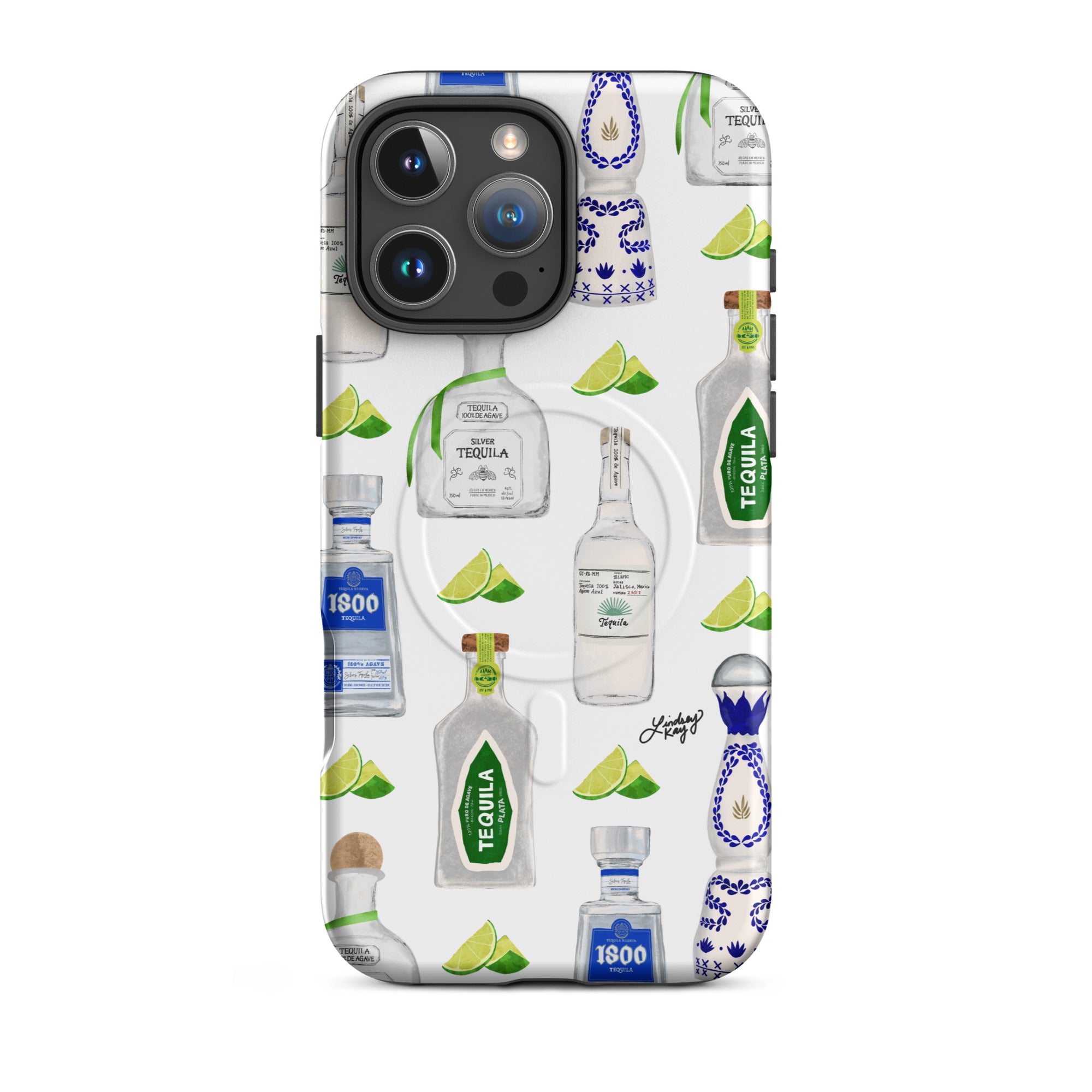 Tequila iPhone Magsafe Case tough phone case durable mobile accessories hand-drawn pattern lindsey kay collective trendy cute gift