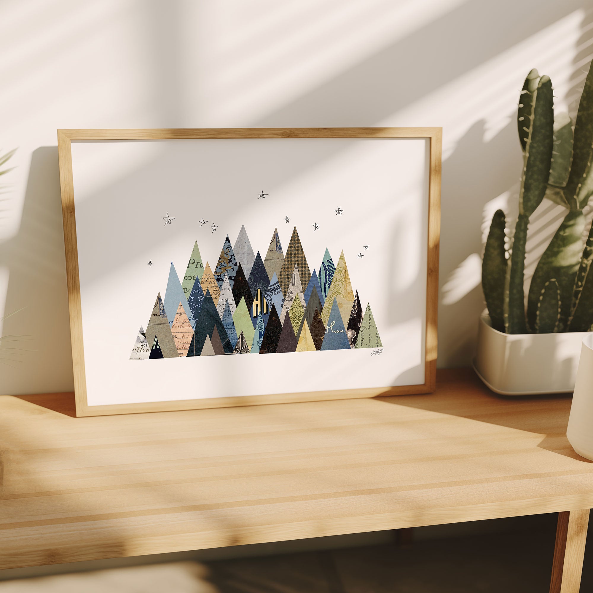 Mountain Collage - Art Print