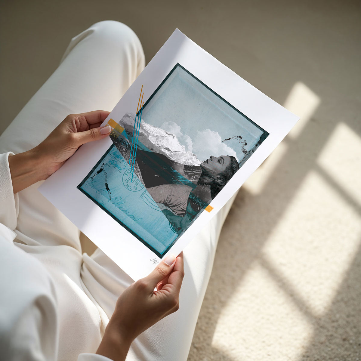 Mountain Myth - Collage Art Print - Lindsey Kay Collective