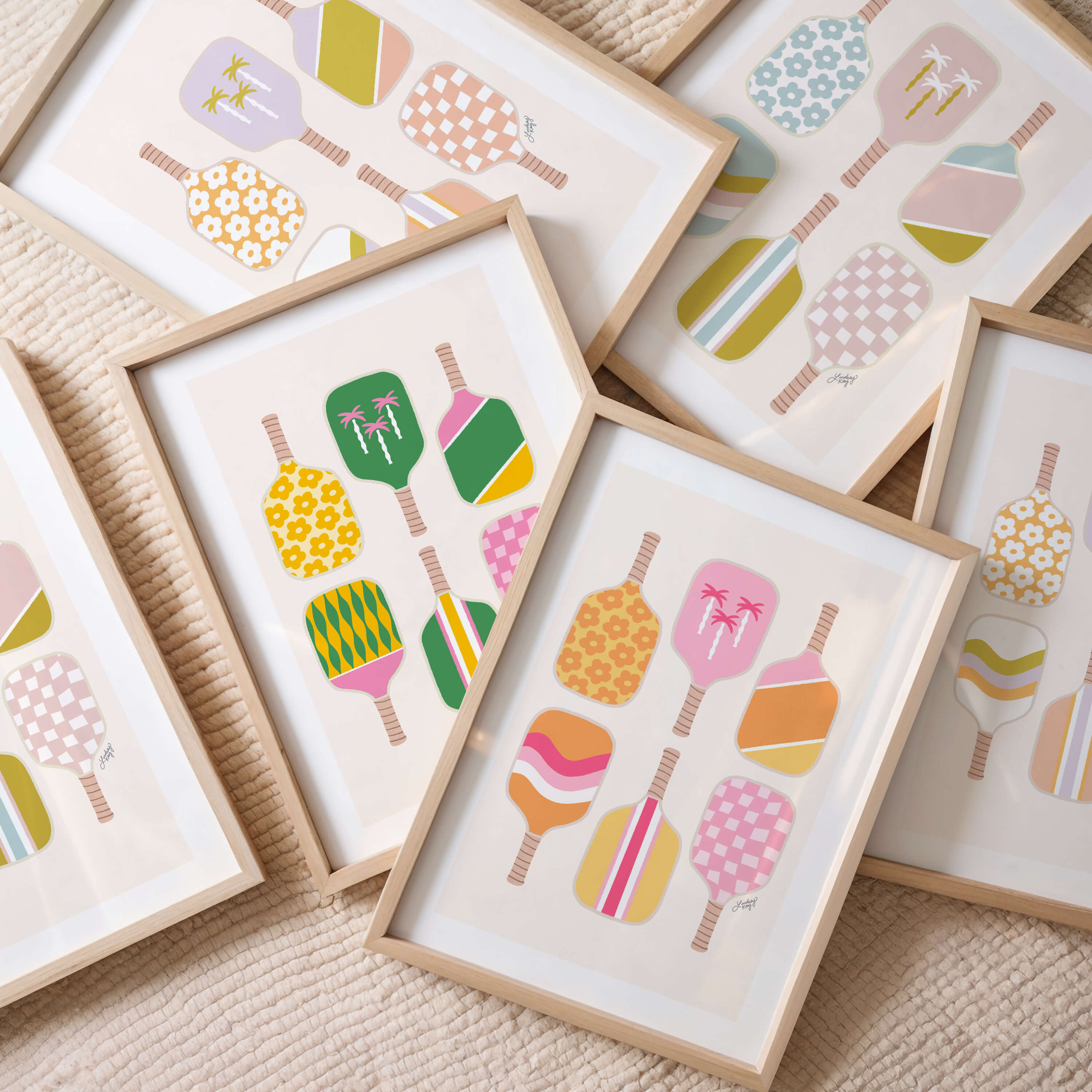 Pickleball Paddles - Art Print