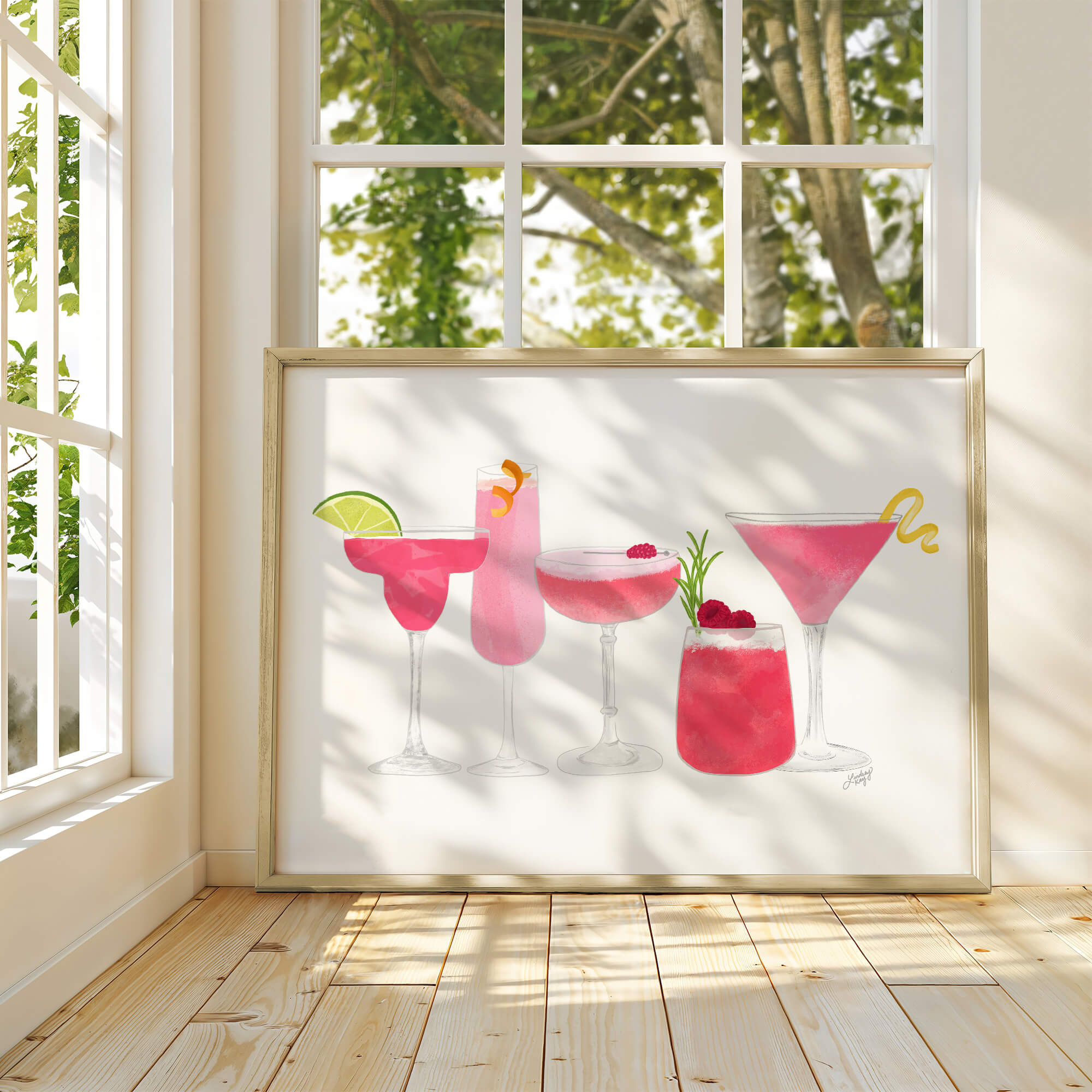 Pink Cocktails - Art Print