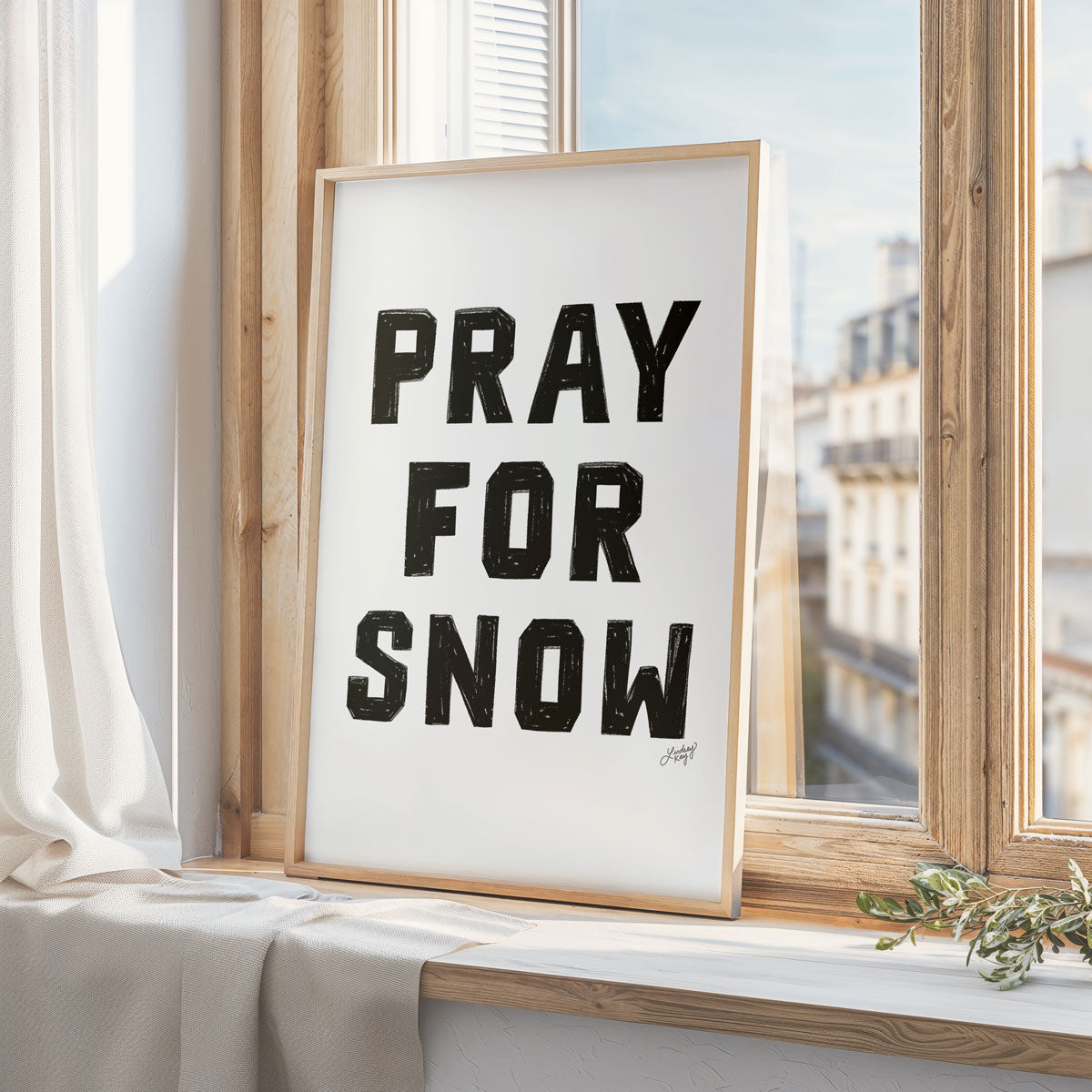 Priez pour la neige - Impression d’art