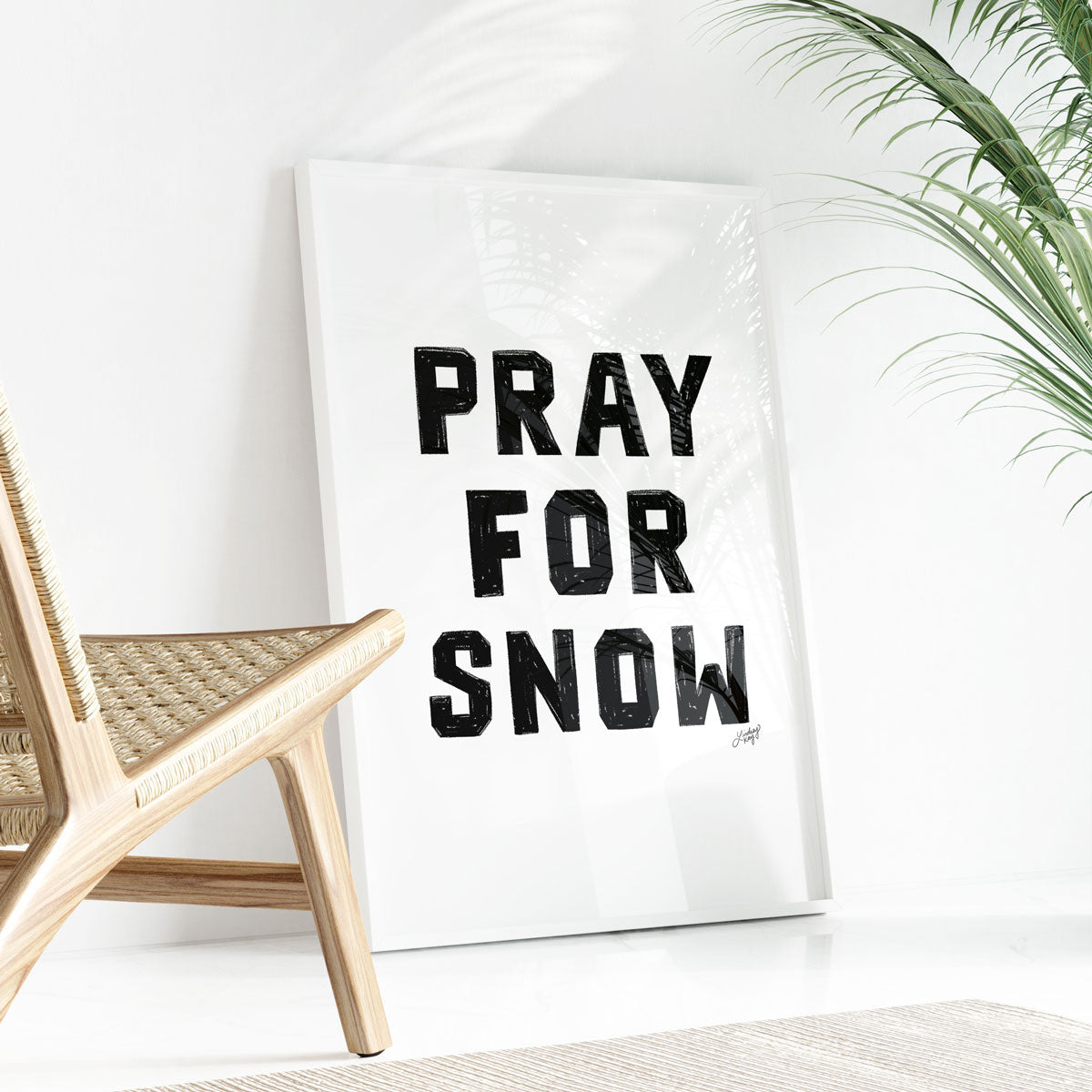 Priez pour la neige - Impression d’art