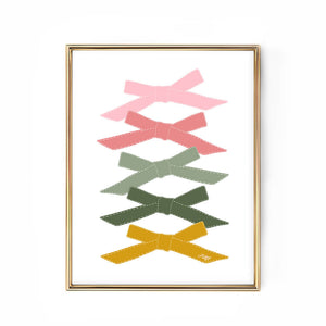 Kay Ribbons Ribbons - Art Print