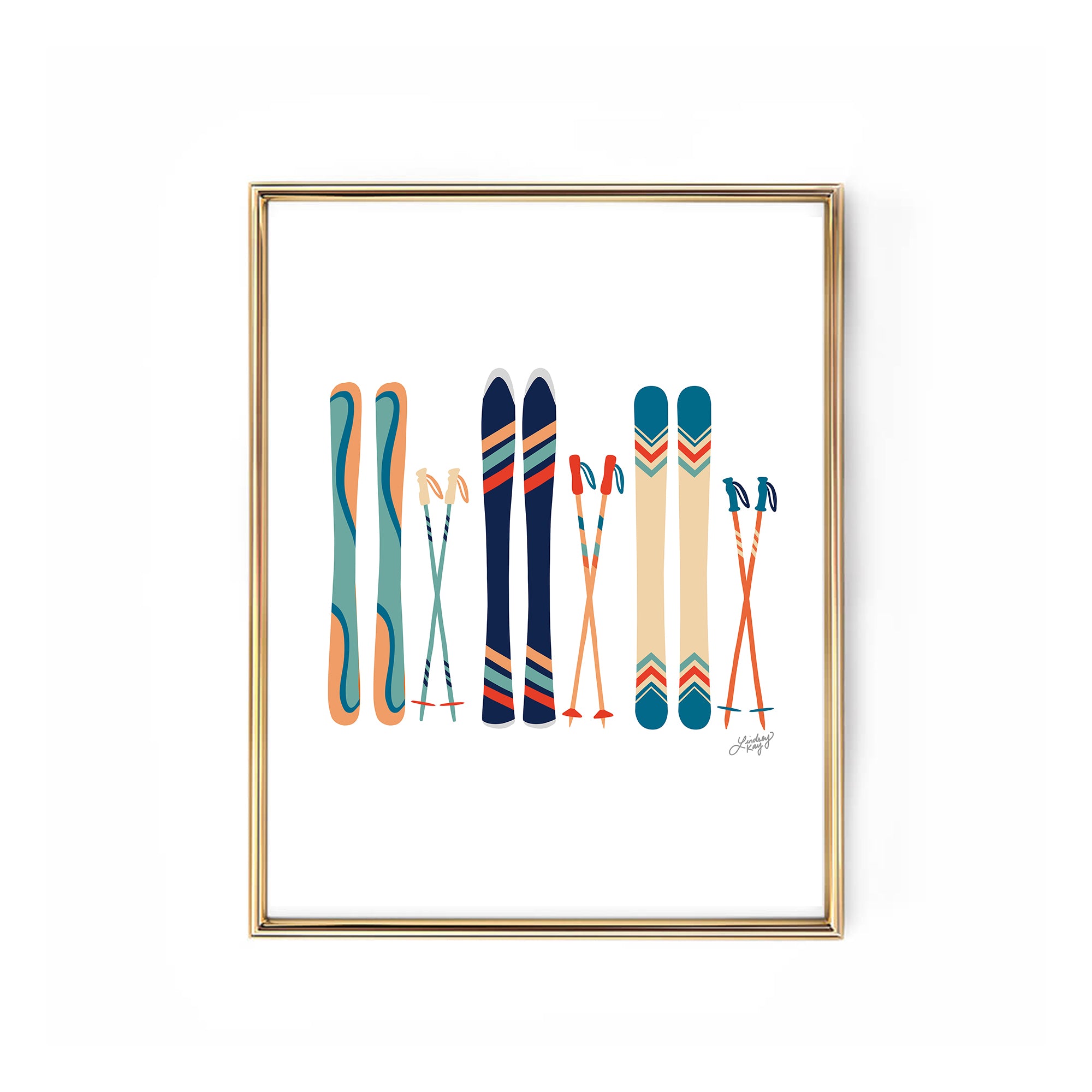 Ski's Illustration (Retro Palette) - Art Print