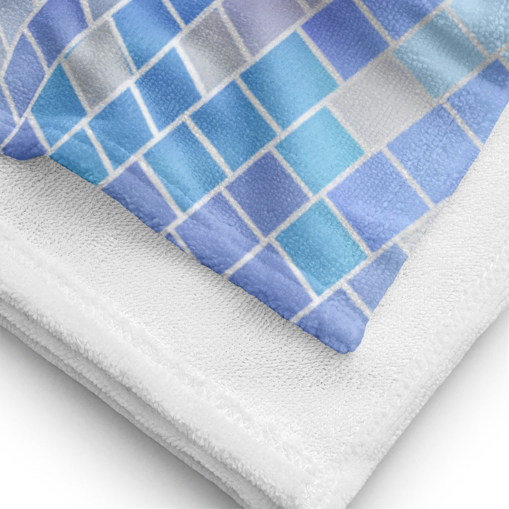 Blue Disco Balls Illustration - Beach Towel