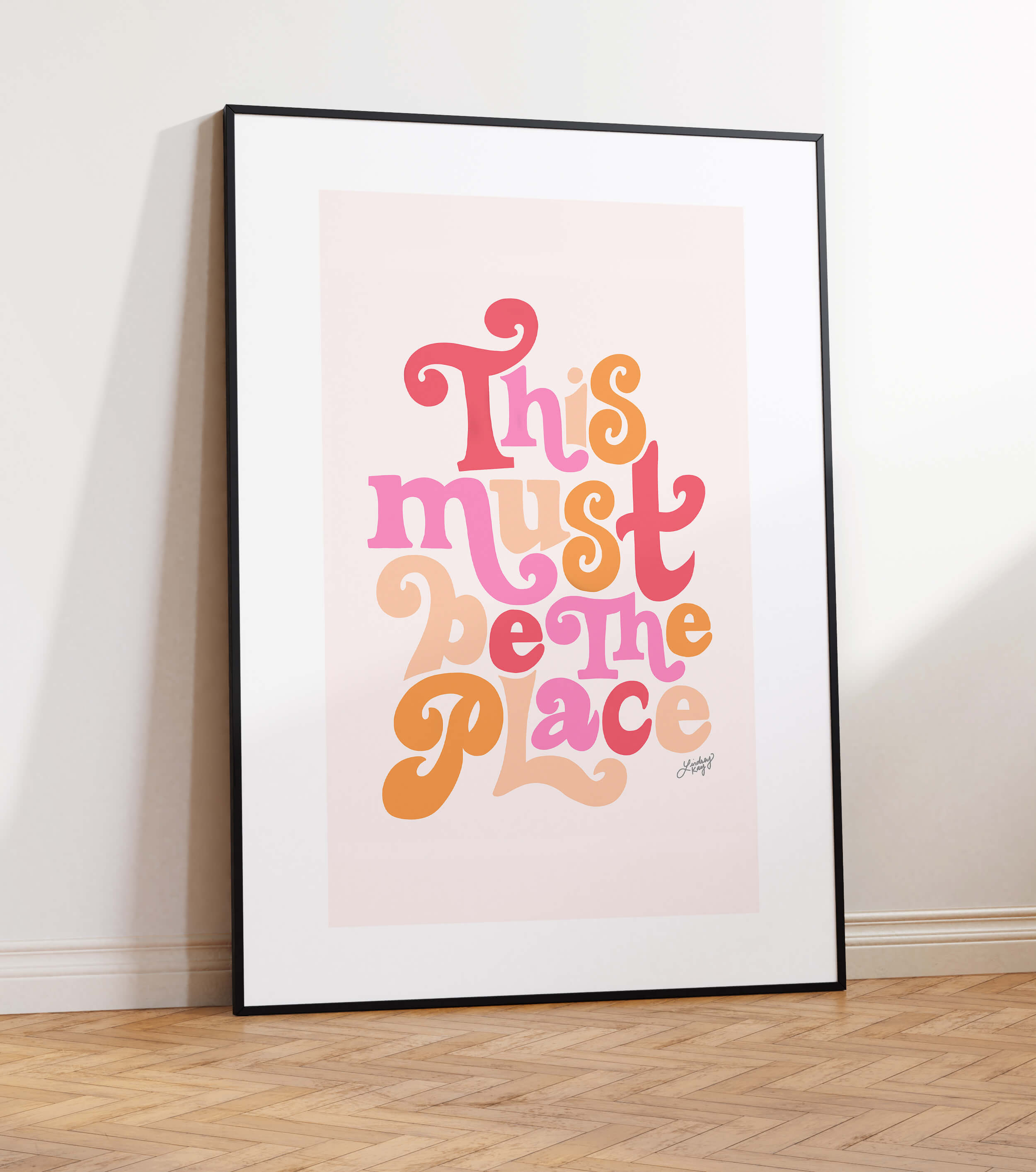This Must Be The Place (Bright Palette) - Art Print - Lindsey Kay Collective