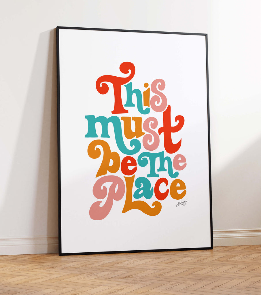 This Must Be The Place (Primary Palette) - Art Print