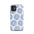 Patrón de bolas de discoteca azules - Funda resistente para iPhone®