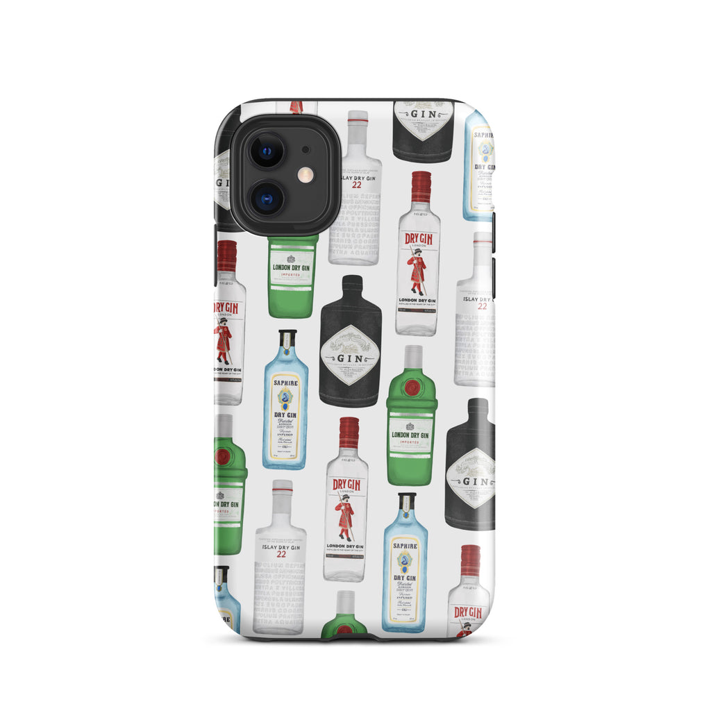 Gin Bottles Illustration - Tough Case for iPhone®