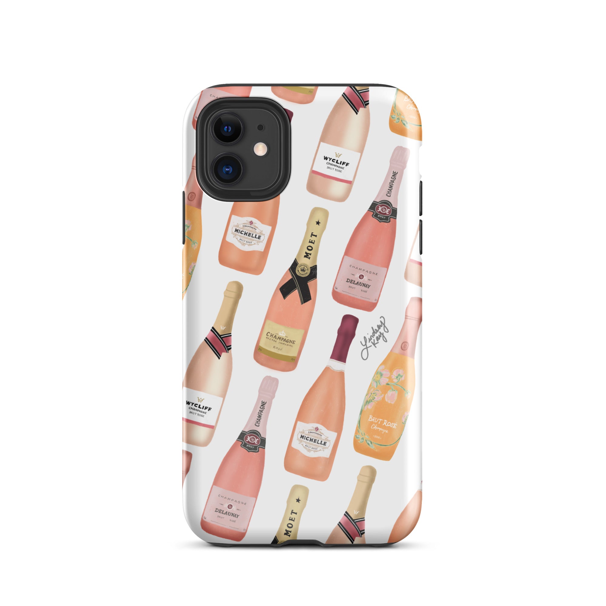 Botellas de champán rosa - Funda resistente para iPhone®