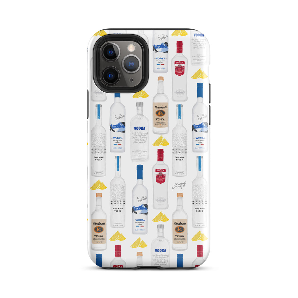 Vodka Bottles Illustration Pattern - Tough Case for iPhone®
