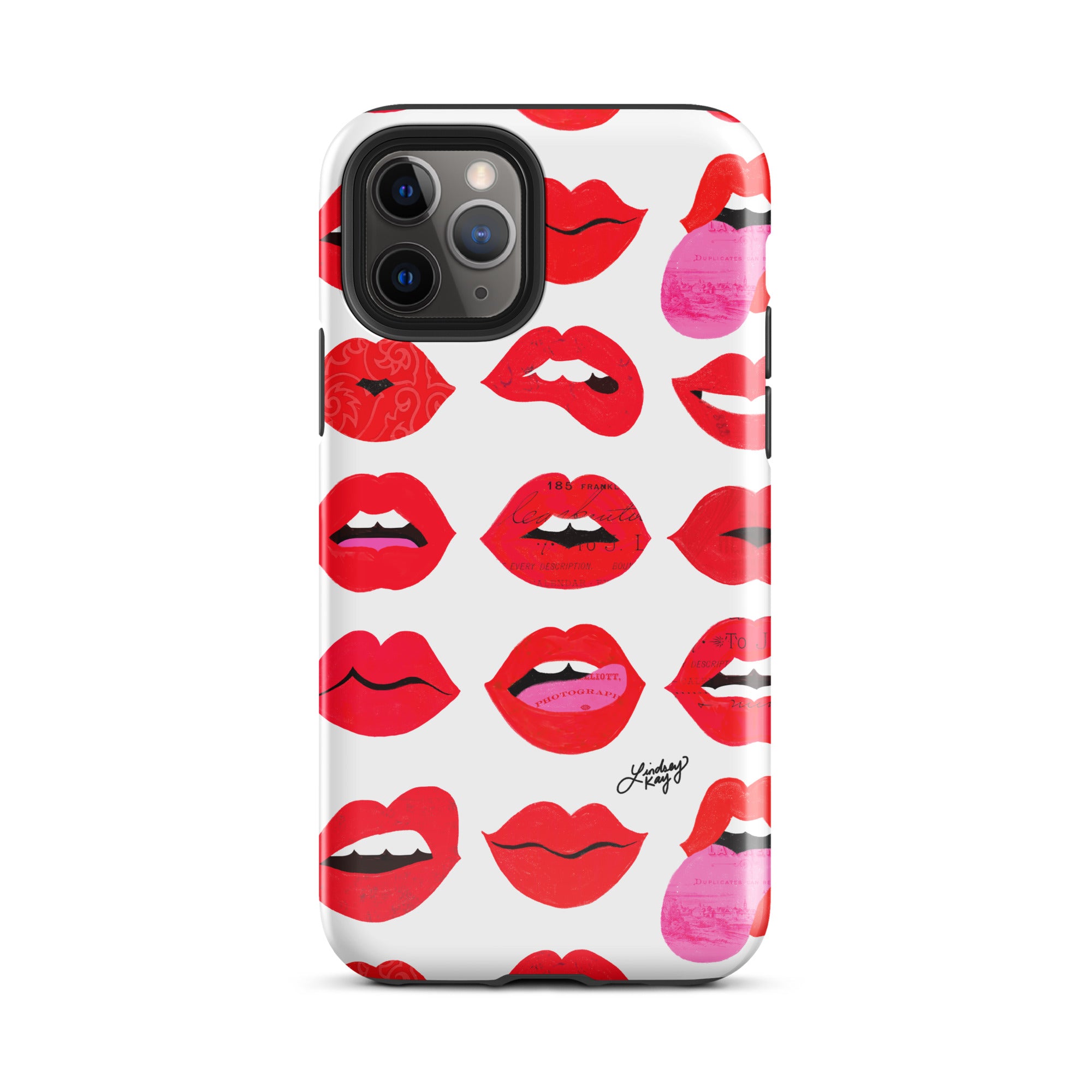 Labios rojos de amor - Funda resistente para iPhone®
