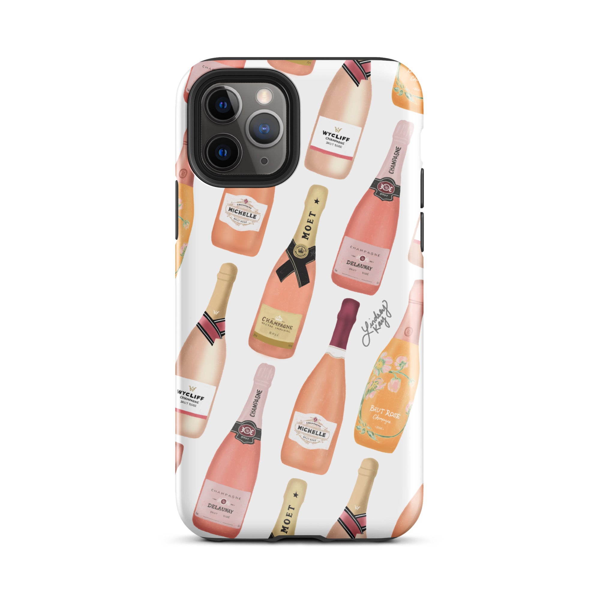 Botellas de champán rosa - Funda resistente para iPhone®