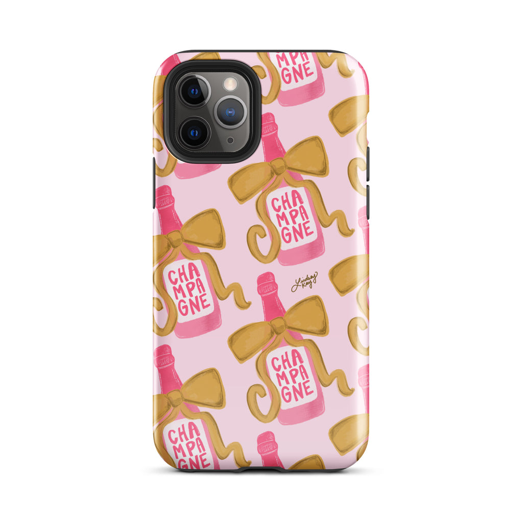 Ribbon Champagne Bottle - Tough Case for iPhone®