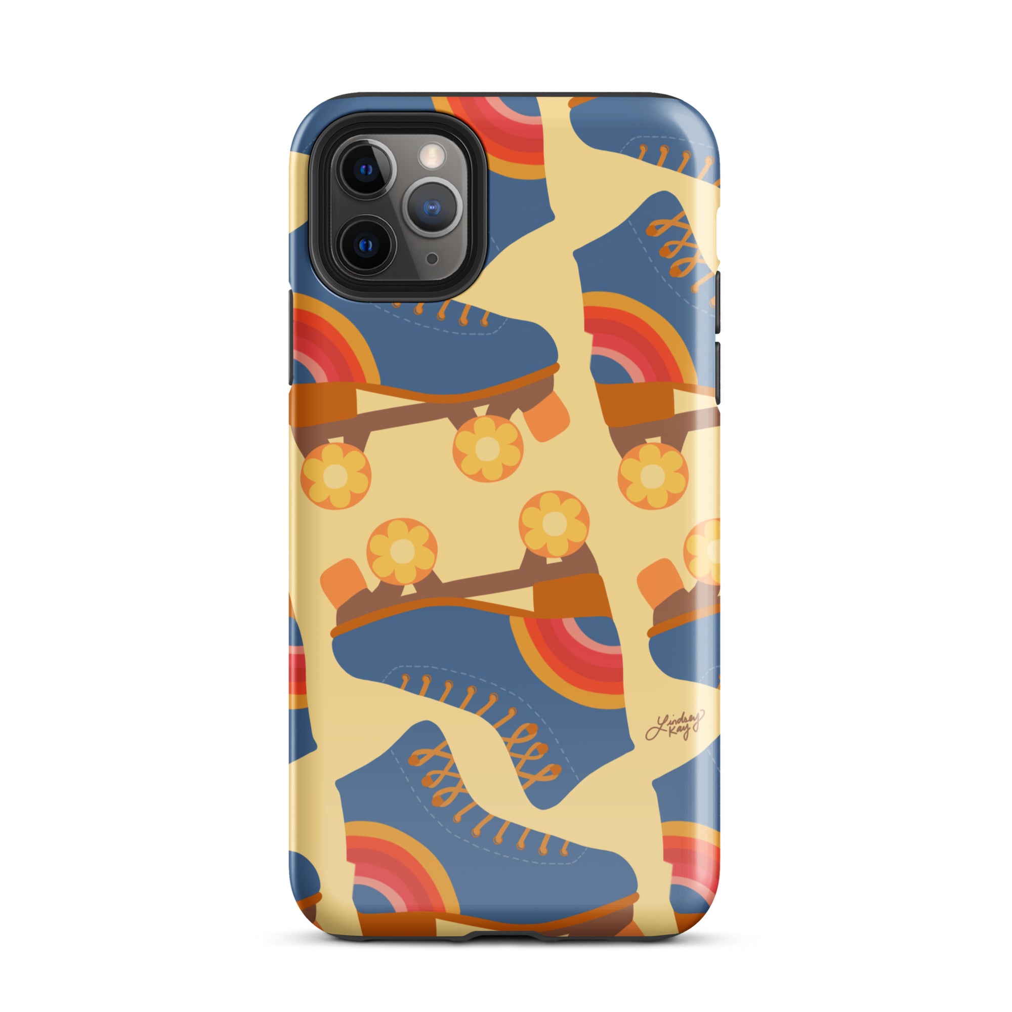 Ilustración de patines retro - Funda resistente para iPhone®