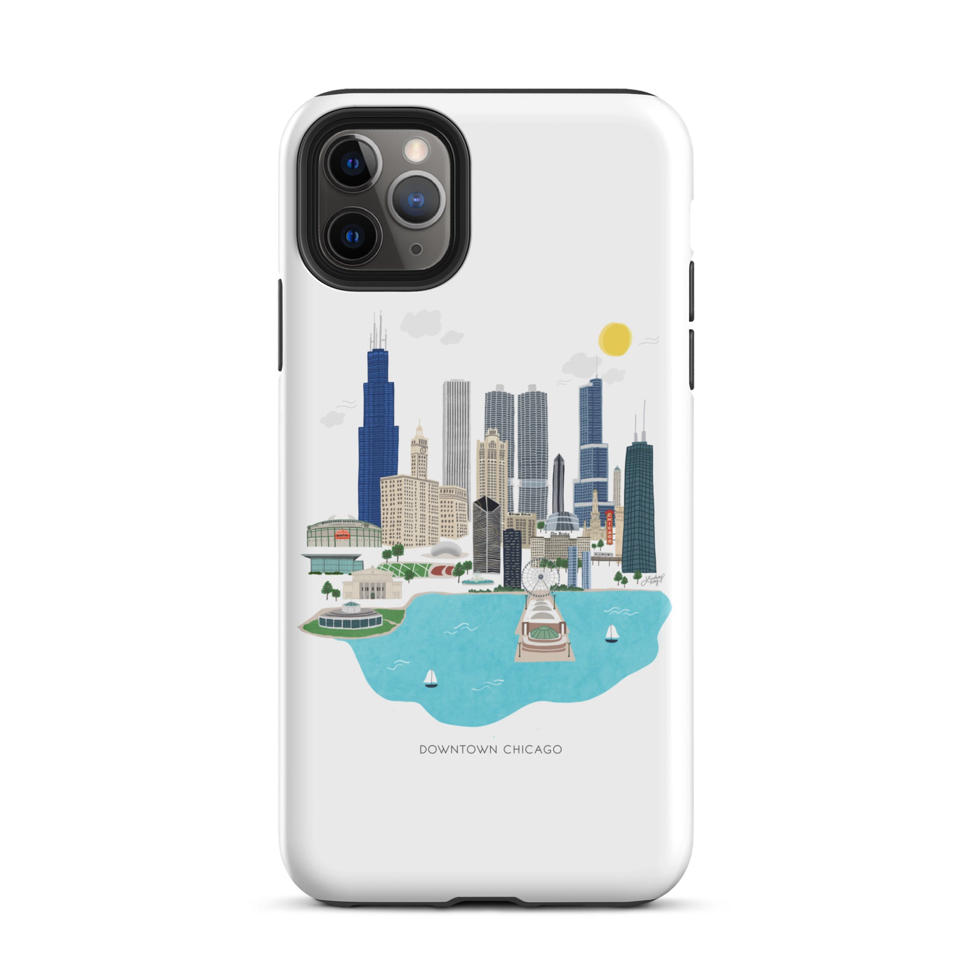 Chicago Skyline Illustration - Tough Case for iPhone®