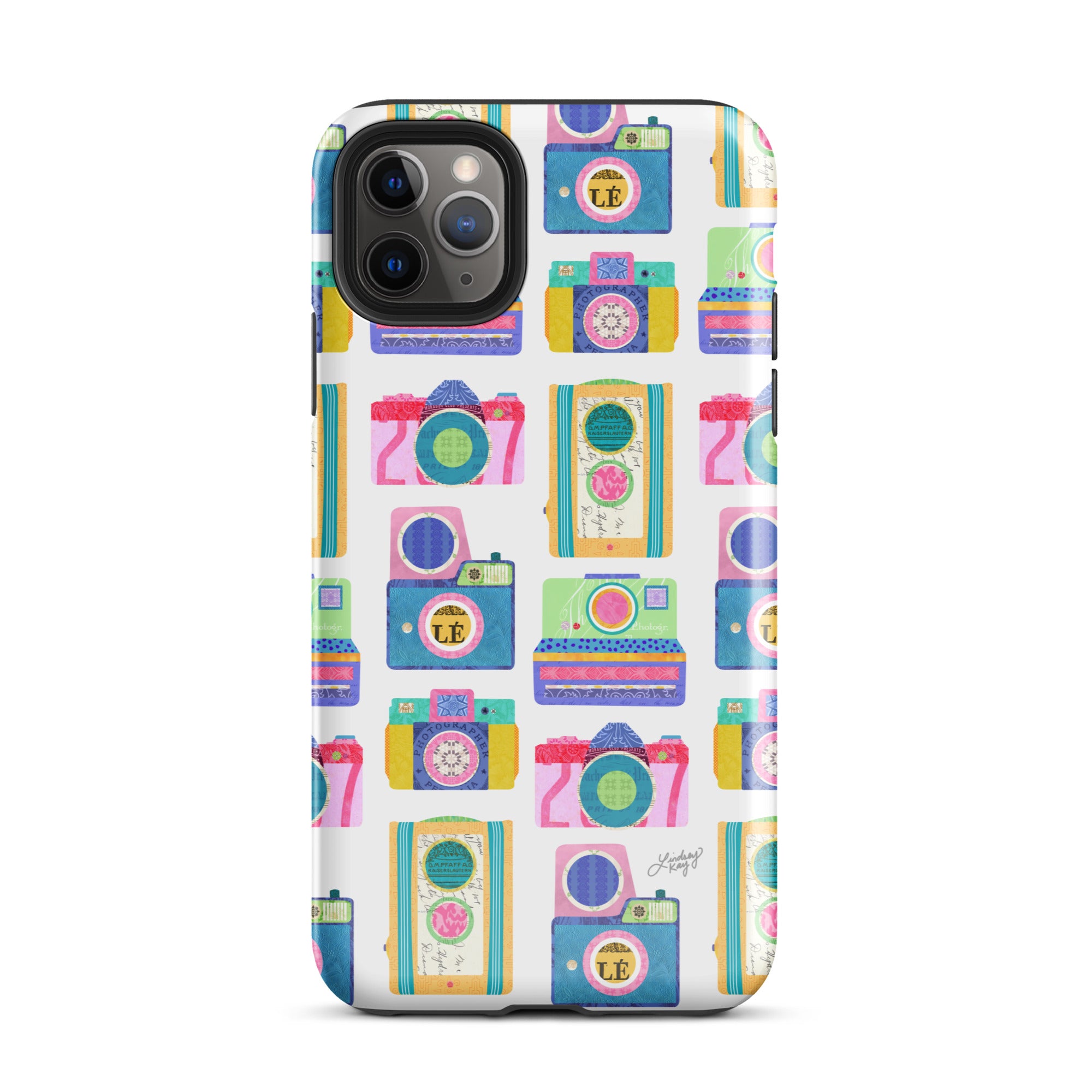 Retro Cameras Illustration - Tough Case for iPhone®