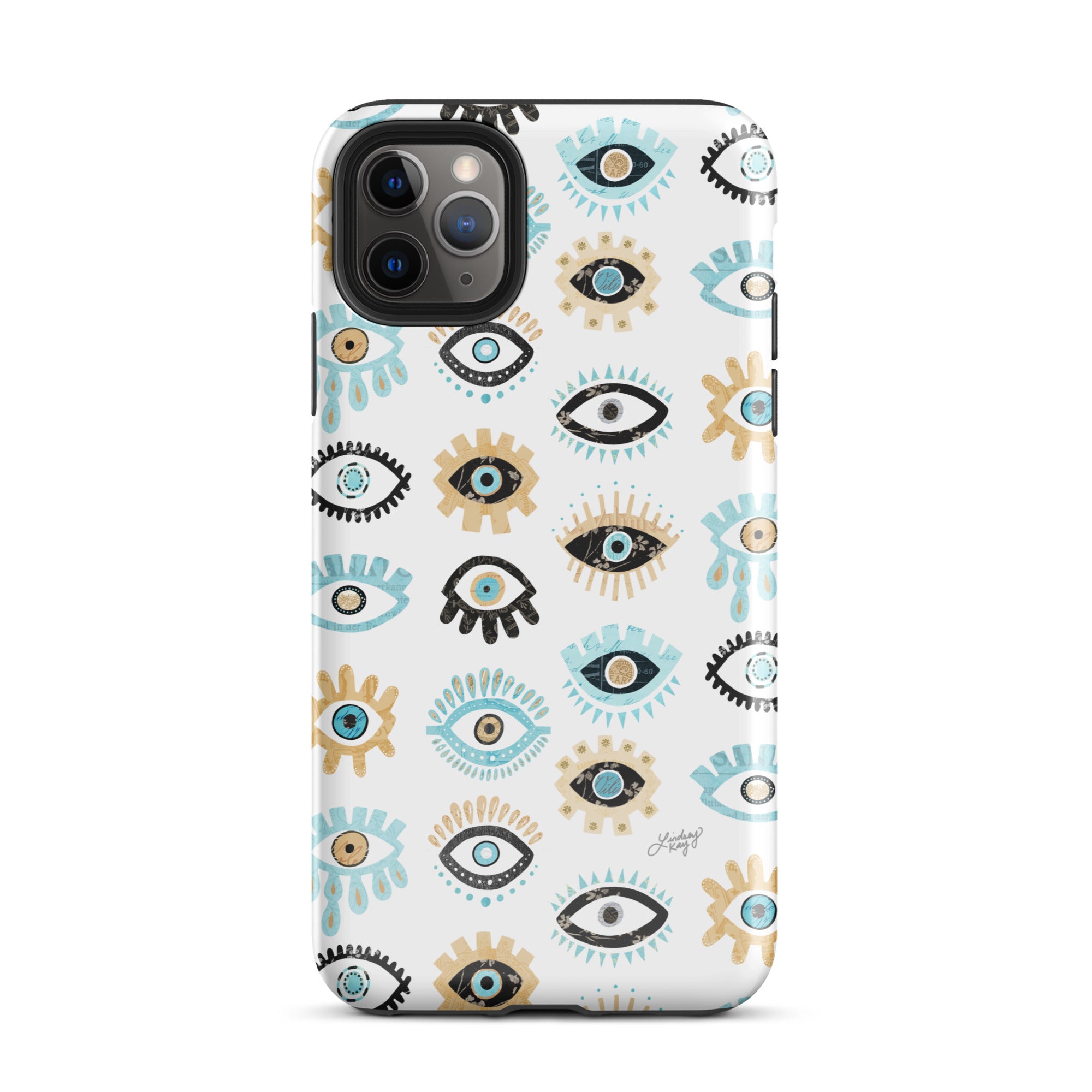 Patrón de mal de ojo - Funda resistente para iPhone®