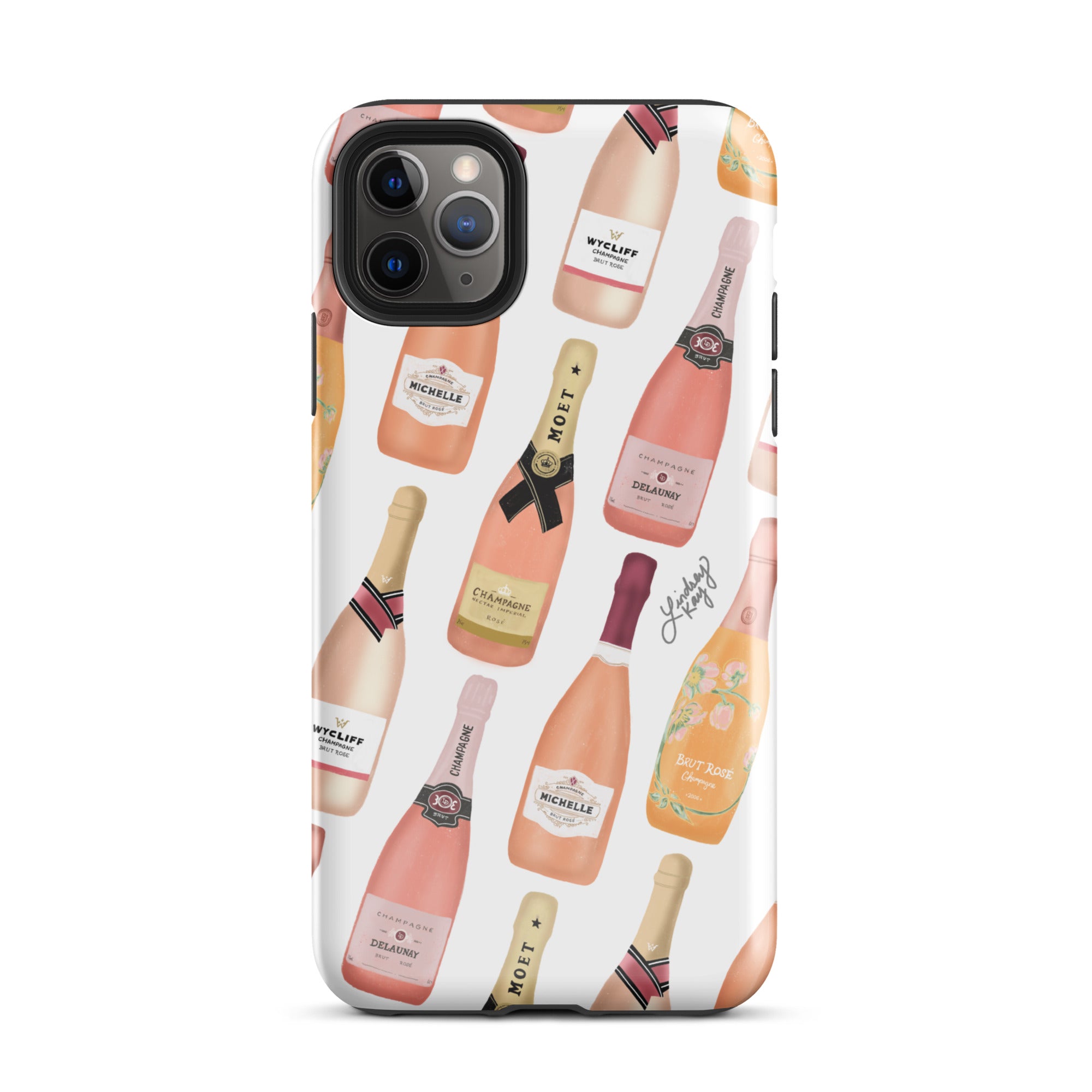 Botellas de champán rosa - Funda resistente para iPhone®